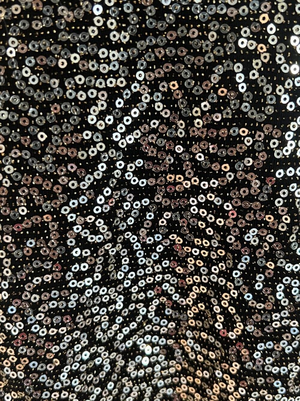 Express Gold Sequin Black Tank Top Bling Cami Sparkle Party K2K Night Out NEW L - Picture 3 of 9